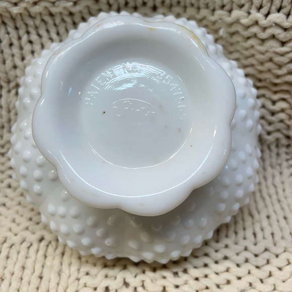 Accents Fenton Hobnob Milk Glass Candle Holder Poshmark